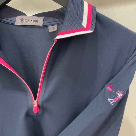G/FORE All Play Tipped Long Sleeve Polo Navy – Size S – NWT - Picture 1 of 5